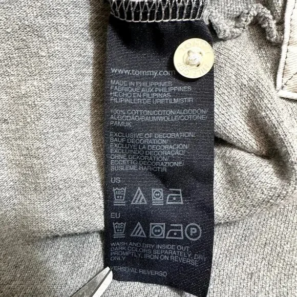 Vintage Tommy Hilfiger Men’s Logo Polo Gray Rugby Golf Sporty Sz Large Blokecore - Picture 9 of 9